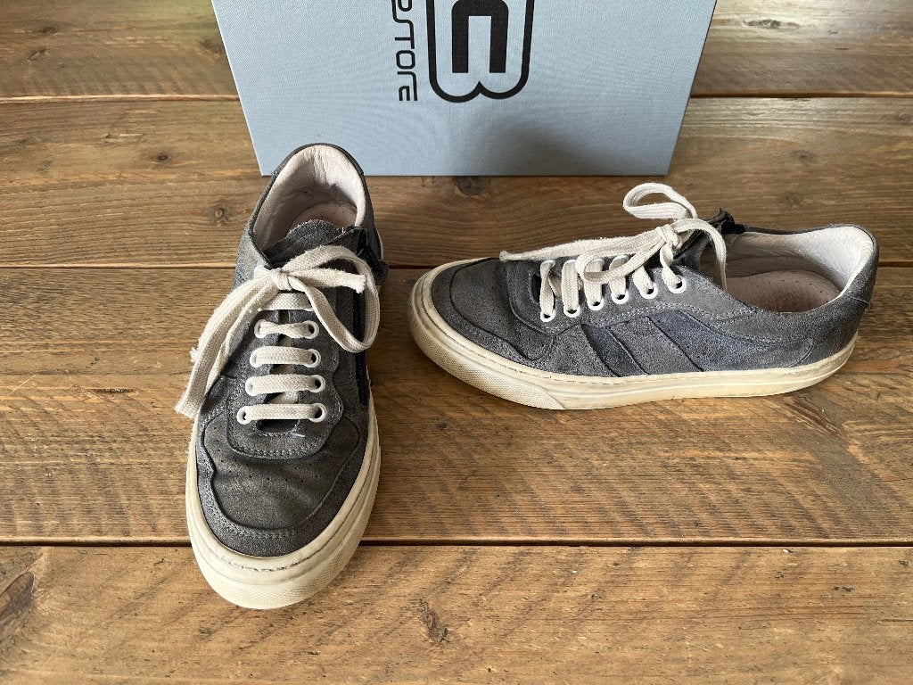 BOUNCE blauwgrijze sneaker met zijrits maat 36, Gebruikt, Bounce, Meisje, Schoenen