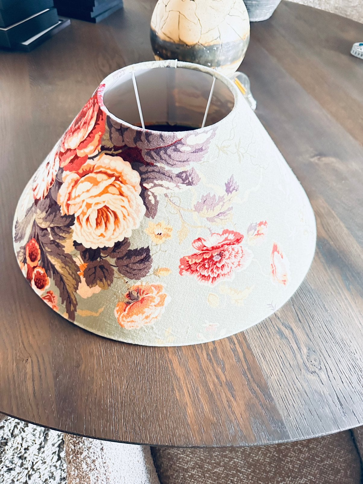 Ambachtelijk gemaakte lampenkap, Maison & Meubles, Lampes | Abat-jour, Enlèvement ou Envoi, Comme neuf