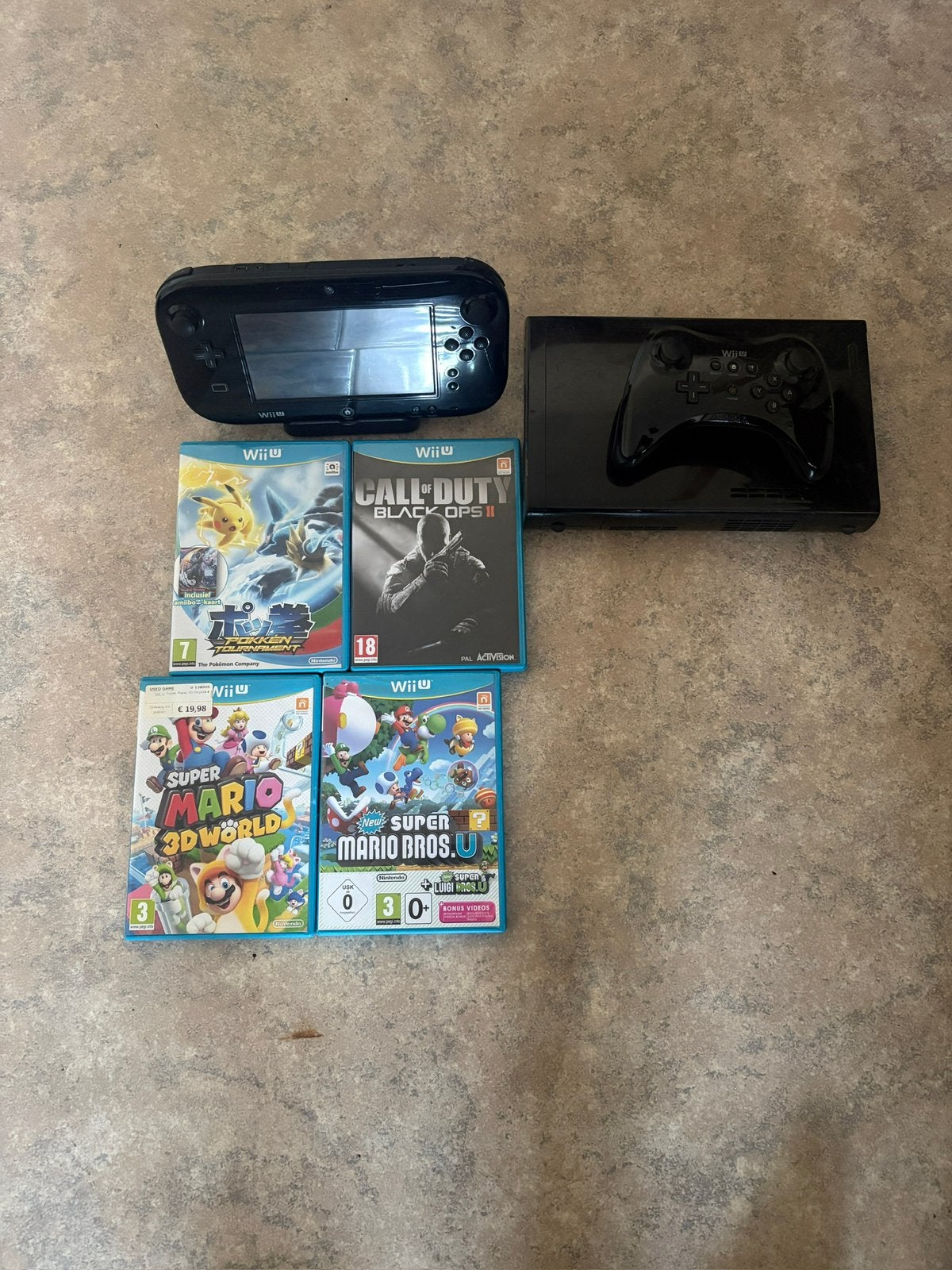 Nintendo Wii u + pro controller + games, Ophalen, Gebruikt