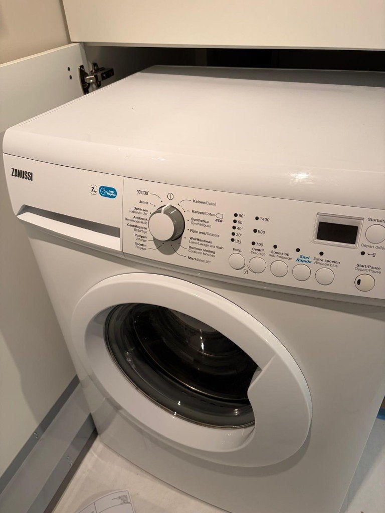 wasmachine Zanussi, Elektronische apparatuur, Ophalen, Gebruikt, 1200 tot 1600 toeren, 6 tot 8 kg