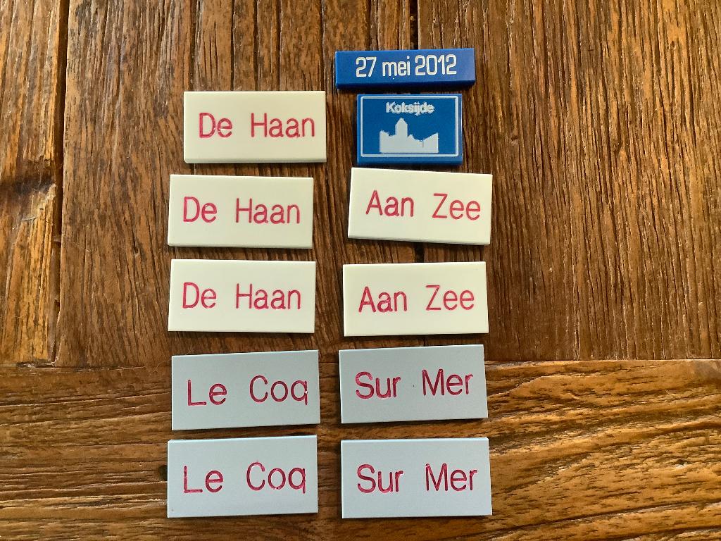 Lego tegels 11 stuks / 650-T1, Ophalen of Verzenden, Zo goed als nieuw, Losse stenen, Lego