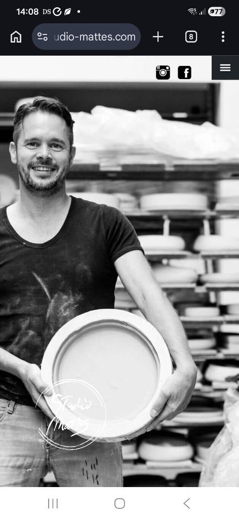 Handcraffed servies studio mattes, Ophalen, Zo goed als nieuw, Bord(en), Overige stijlen