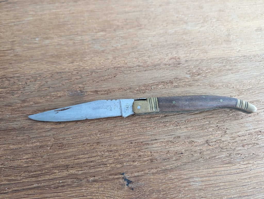 Zakmes laguiole bougna vintage, Caravans en Kamperen, Ophalen of Verzenden, Zo goed als nieuw