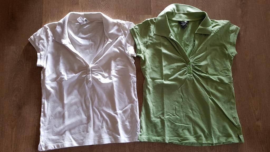 witte en groene polo t-shirt H&M maat Smal, Vêtements | Femmes, Manches courtes, H&M, Enlèvement ou Envoi, Taille 36 (S)