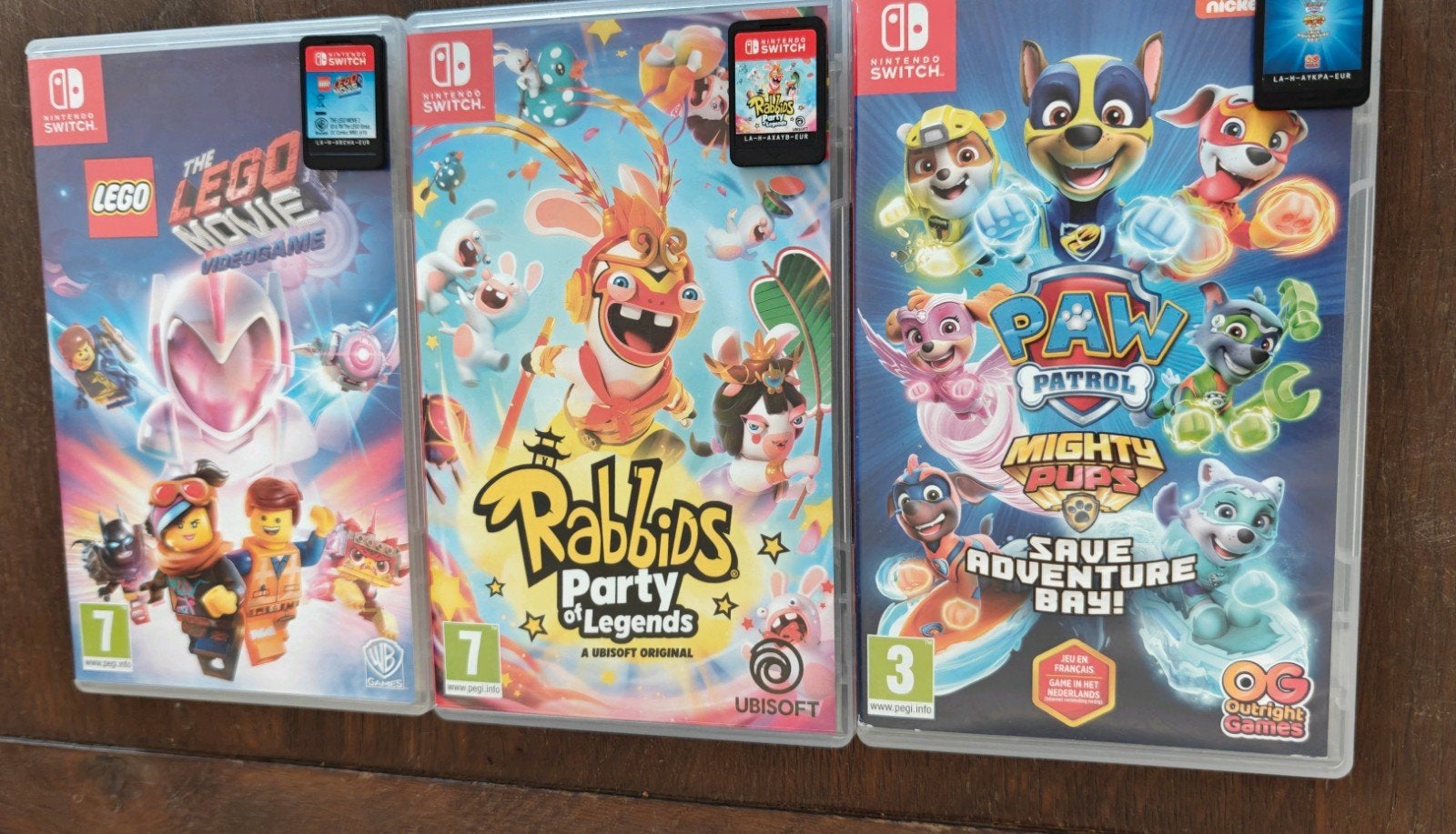 Nintendo switch games Rabbids Lego Paw patrol, Games en Spelcomputers, Ophalen of Verzenden