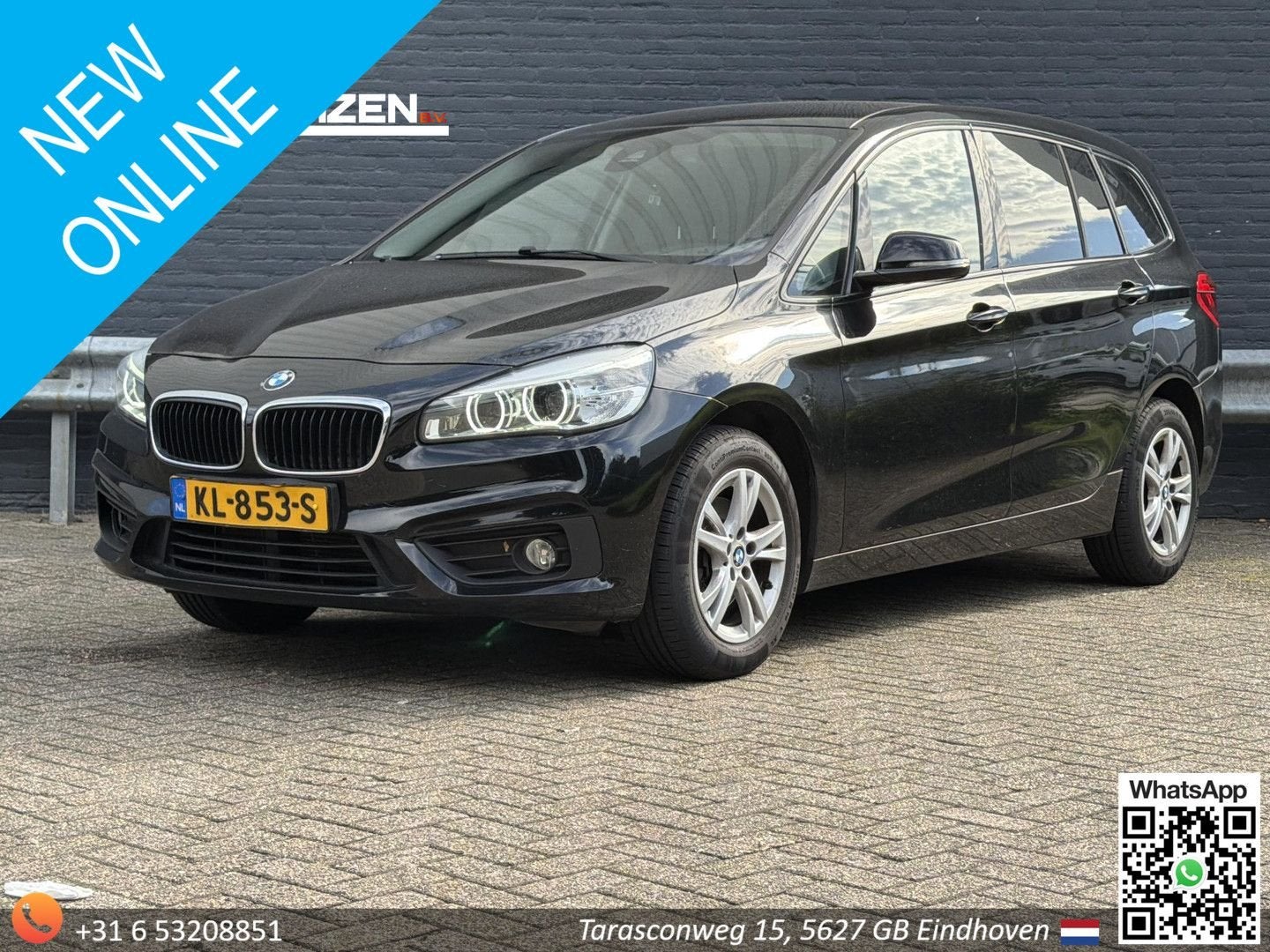 BMW 214 Gran Tourer 2-serie 214d Centennial Executive 7p. |, Auto's, Monovolume, 2 Reeks, Zwart, Navigatiesysteem