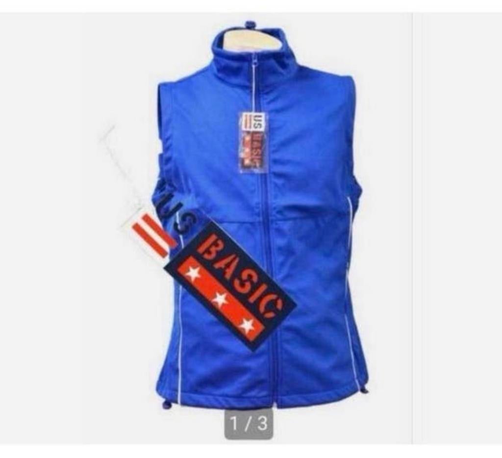 Gilet en softshell US-basic de homme bandes réfléchissantes, Enlèvement ou Envoi, Neuf, Autres tailles, Bleu