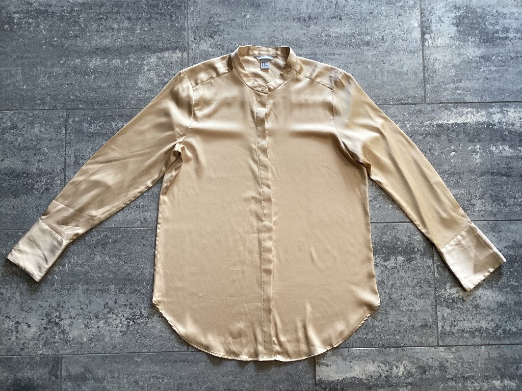 Blouse H&M 42, H&M, Beige, Maat 42/44 (L), Ophalen of Verzenden