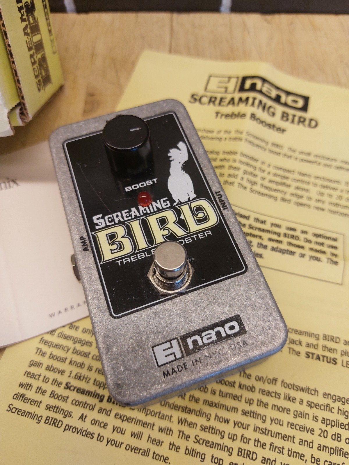 EHX Screaming Bird treble boost, Enlèvement ou Envoi