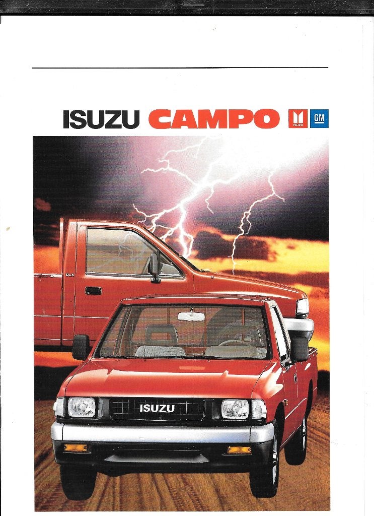 ISUZU CAMPO, Boeken, Auto's | Folders en Tijdschriften, Ophalen of Verzenden, Zo goed als nieuw