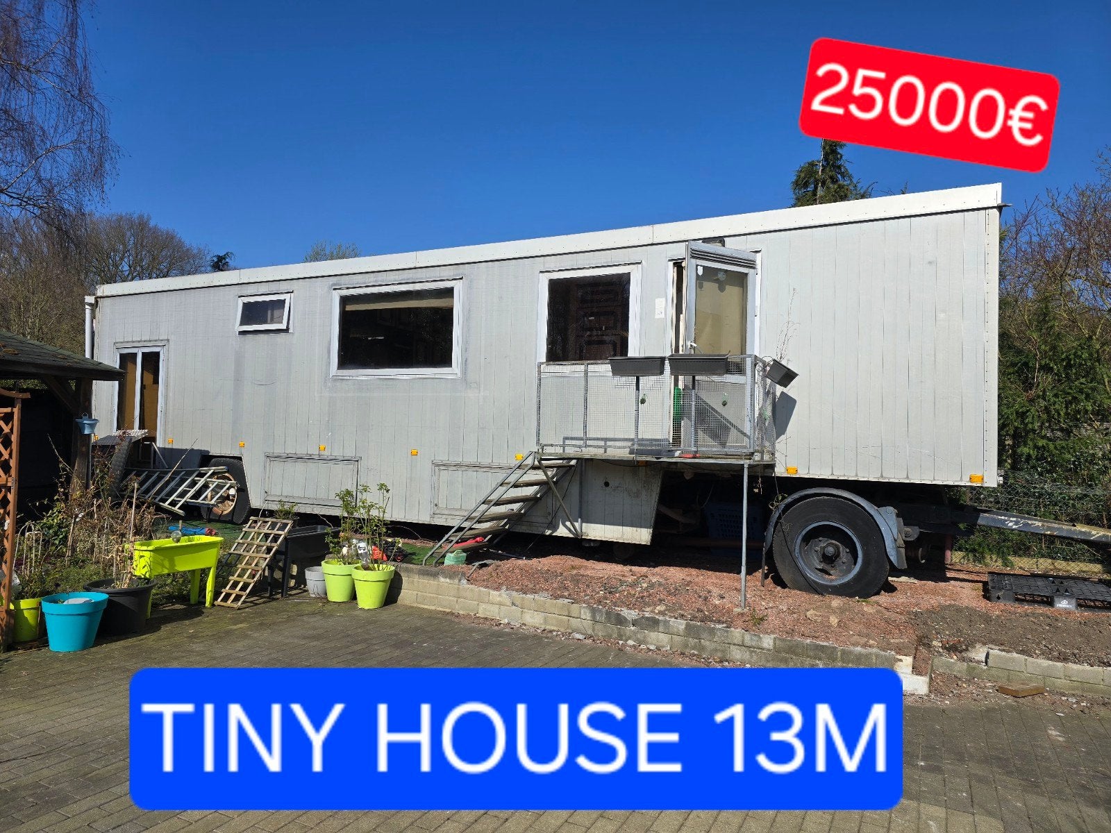 woonwagen 13m caravan Tiny House Bouw Paardentrailer woning, Ophalen