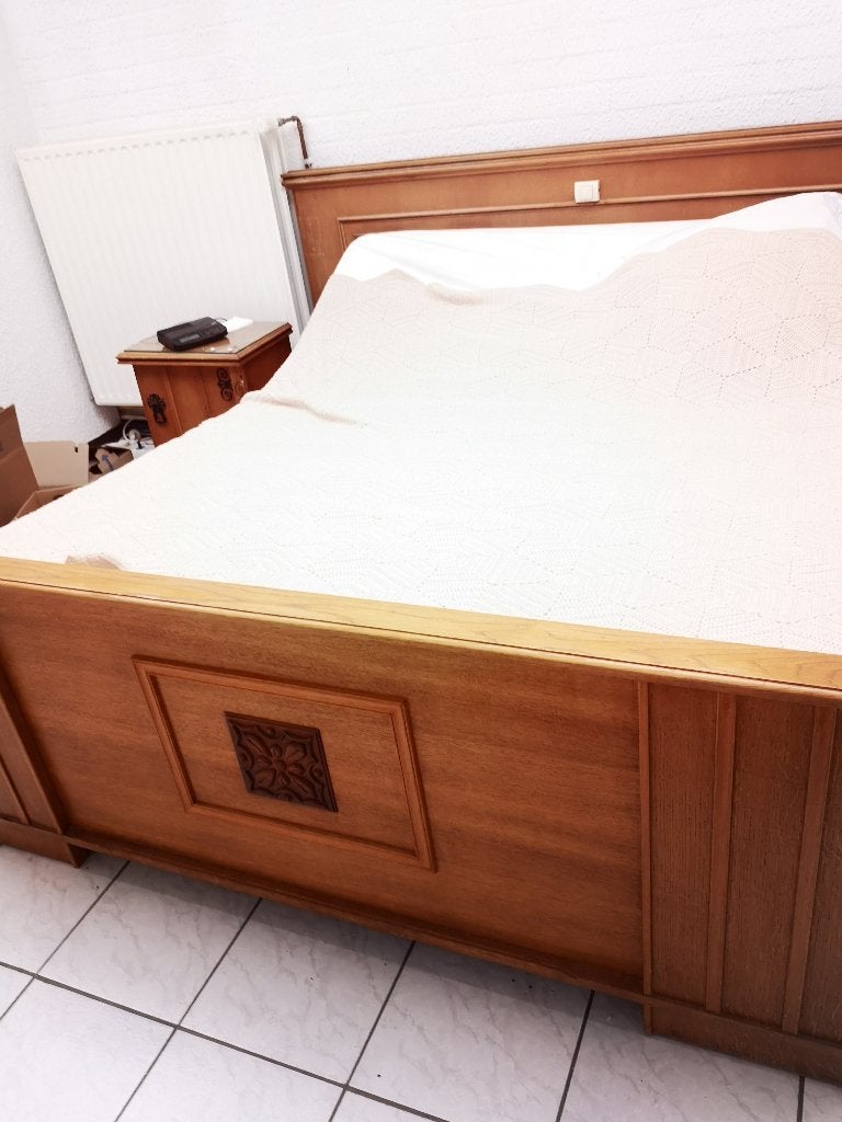 Bed en 2 nachtkastjes, Huis en Inrichting, Slaapkamer | Bedden, Ophalen, 160 cm