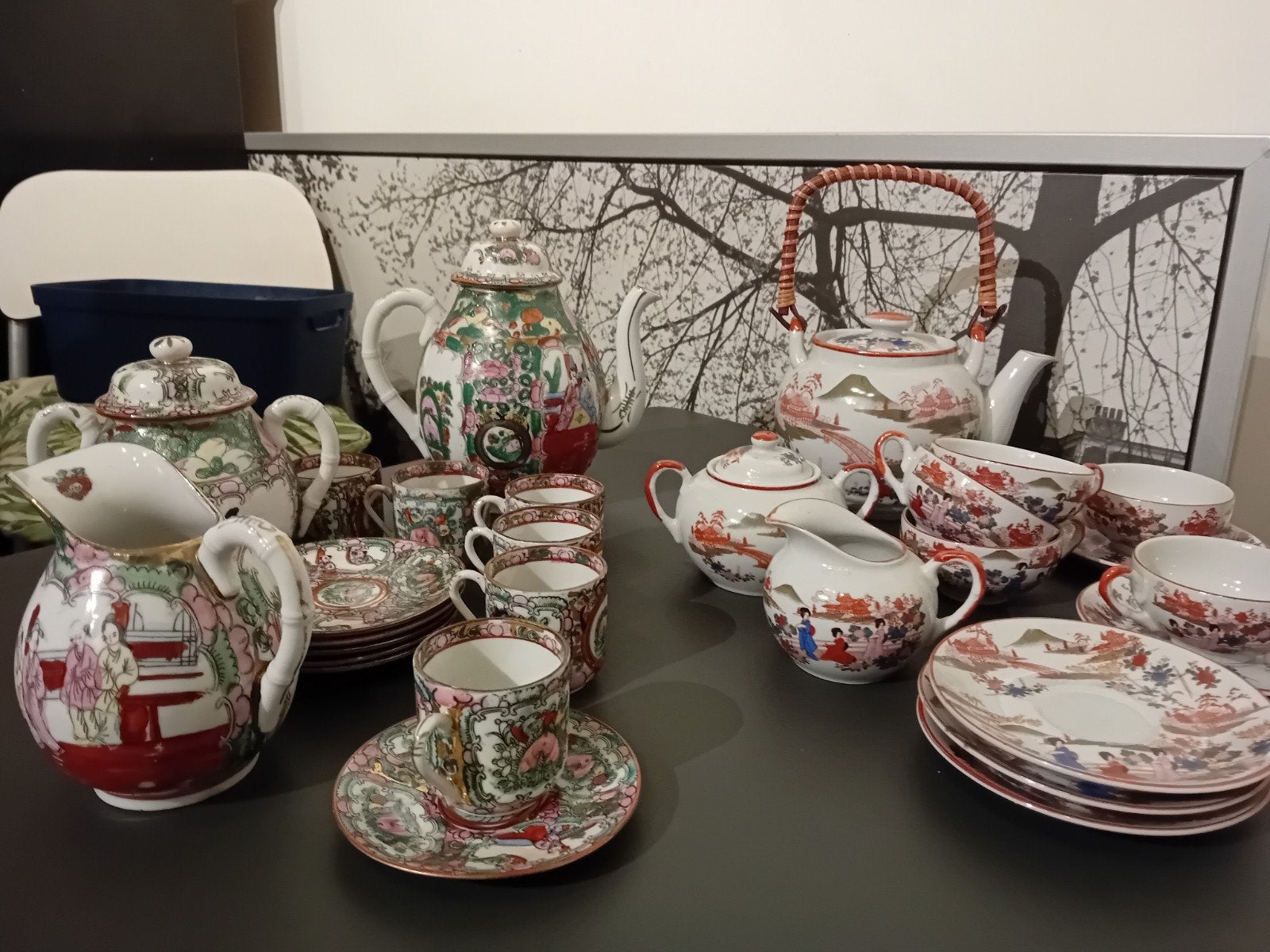 2  porselein servies, Antiek en Kunst, Ophalen
