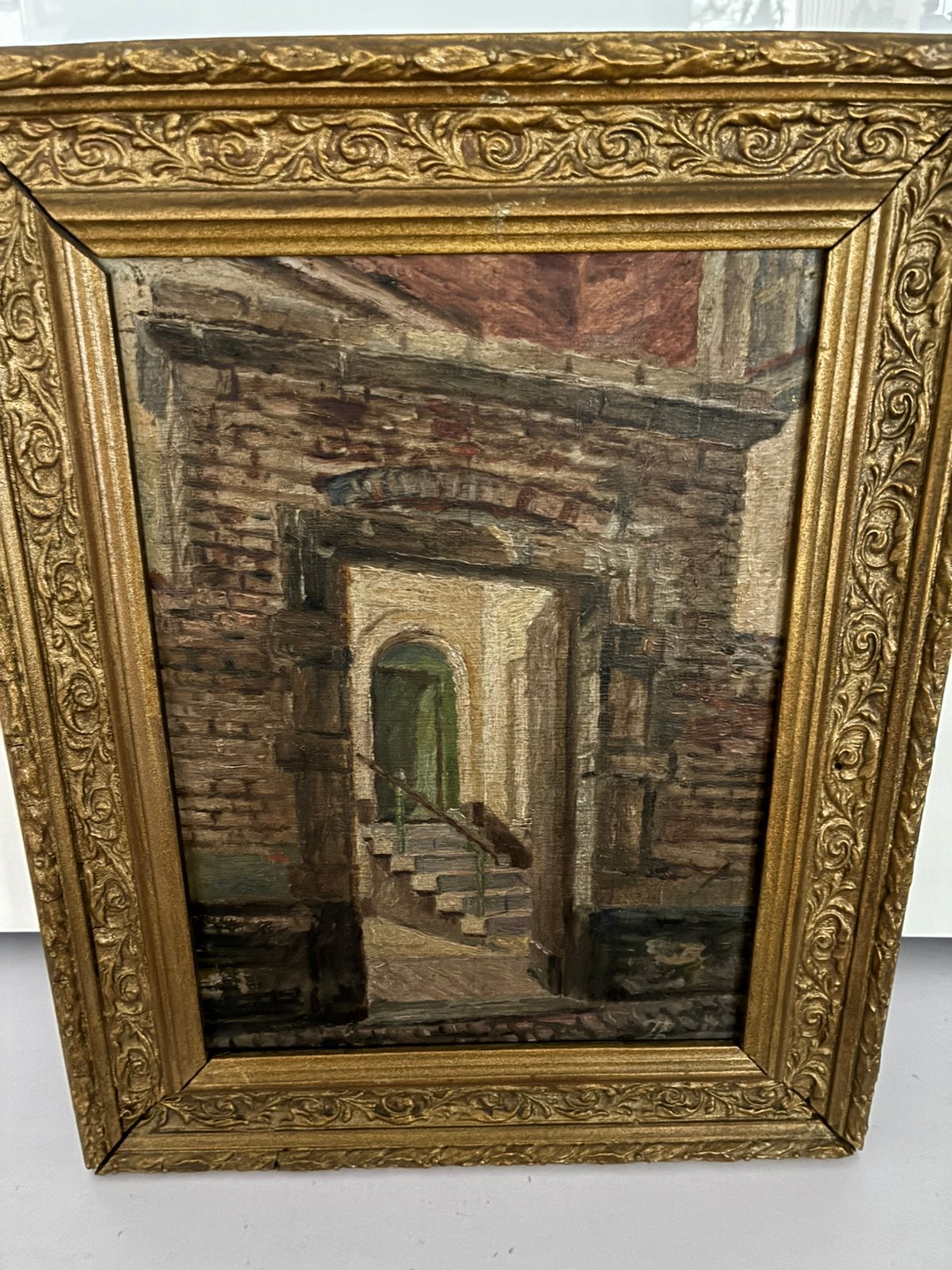 Schilderij op paneel leo Mechelaere, Antiek en Kunst, Ophalen, Paneel