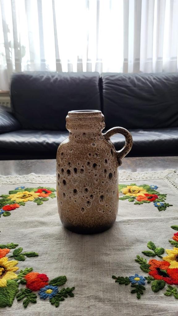 Prachtige vintage keramiek vaas/kan, Ophalen of Verzenden