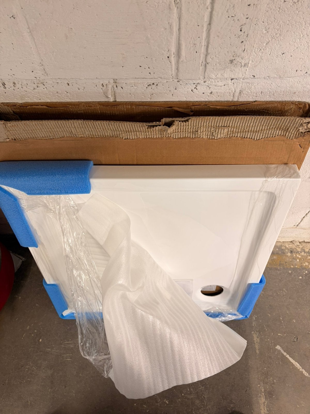 Douchebak 80x80, Ophalen, Nieuw