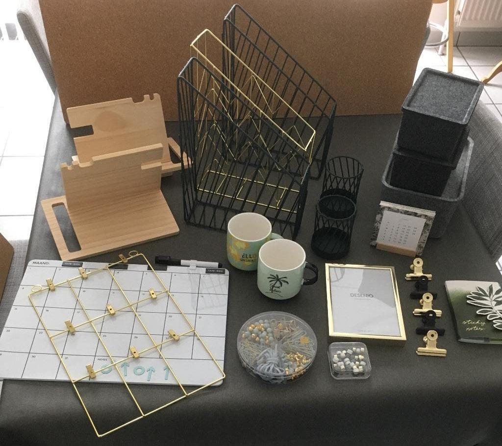 Set kantoor accessoires, Ophalen, Zo goed als nieuw