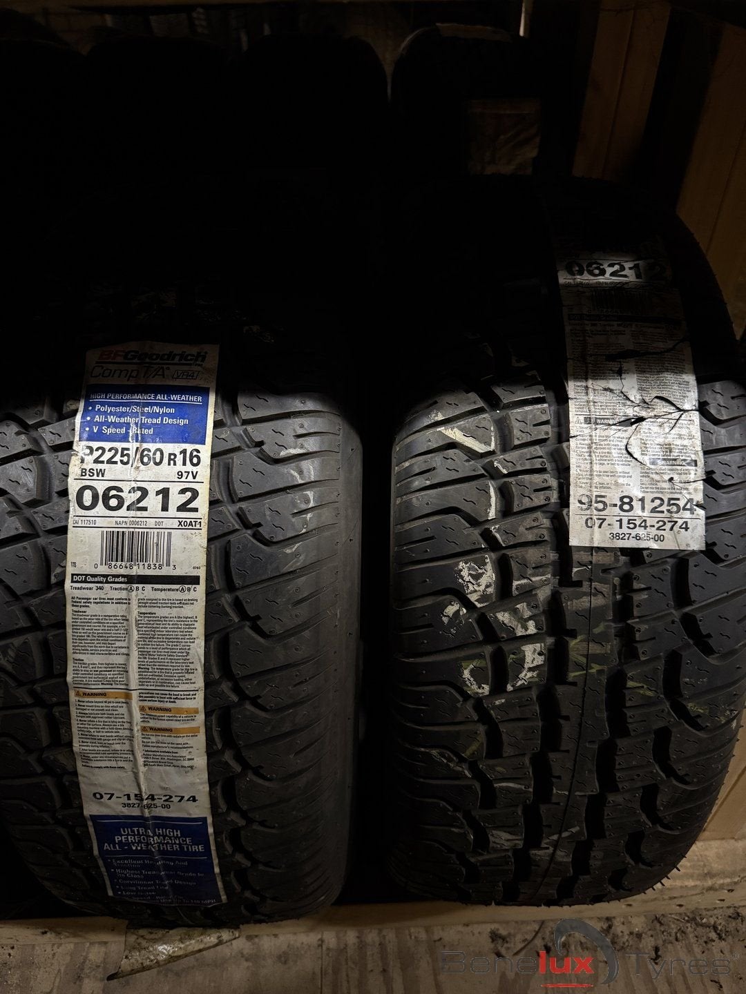 2x 225/60R16 BF Goodrich 225/60 R16 225/60/16 2256016, -, Nieuw, Ophalen of Verzenden, Band(en)