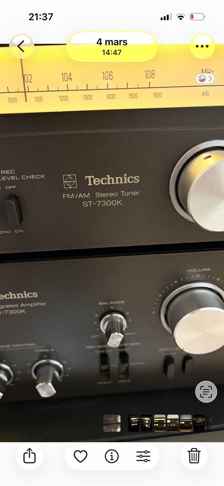 Ensemble Technics (Modèles ST-7300K et SU-7300K), TV, Hi-fi & Vidéo, Amplificateurs & Ampli-syntoniseurs, Autres marques, Moins de 60 watts