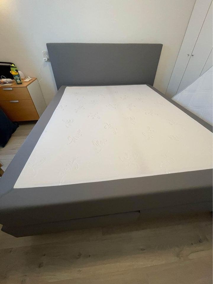 Swiss Sense Bed 160x200 - Moet Weg!, Gris, Comme neuf, Enlèvement, 200 cm