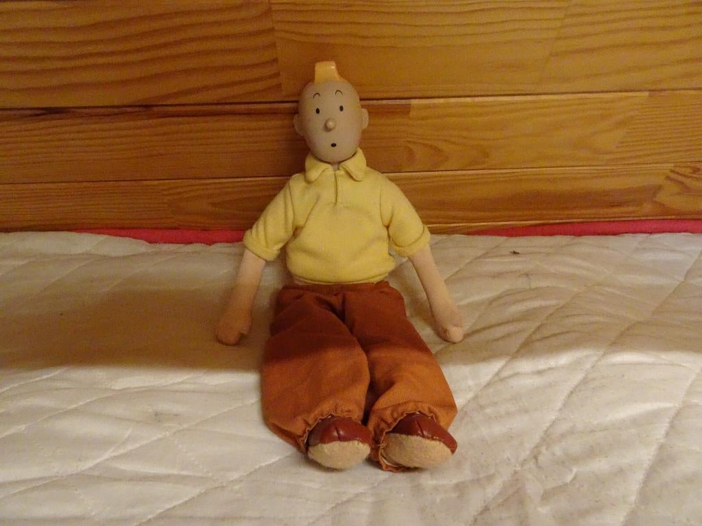 Poupée Tintin - Hergé, Ophalen of Verzenden, Kuifje, Gebruikt, Beeldje of Figuurtje