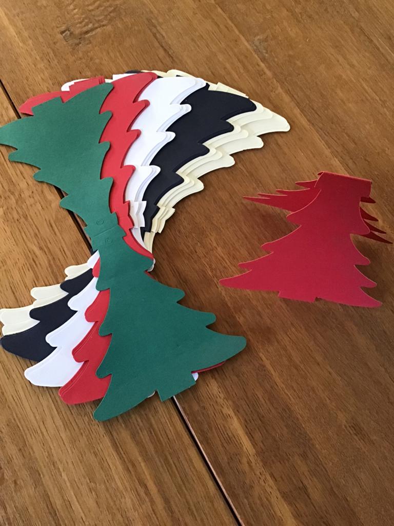 Kerstboom kaarten, Hobby & Loisirs créatifs, Cartes | Fabrication, Enlèvement ou Envoi, Comme neuf