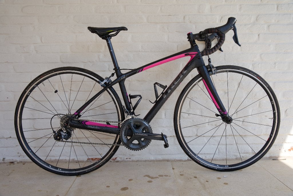 Trek Silque SL vrouwen racefiets, Fietsen en Brommers, Ophalen, Gebruikt, Velgrem, 45 tot 49 cm