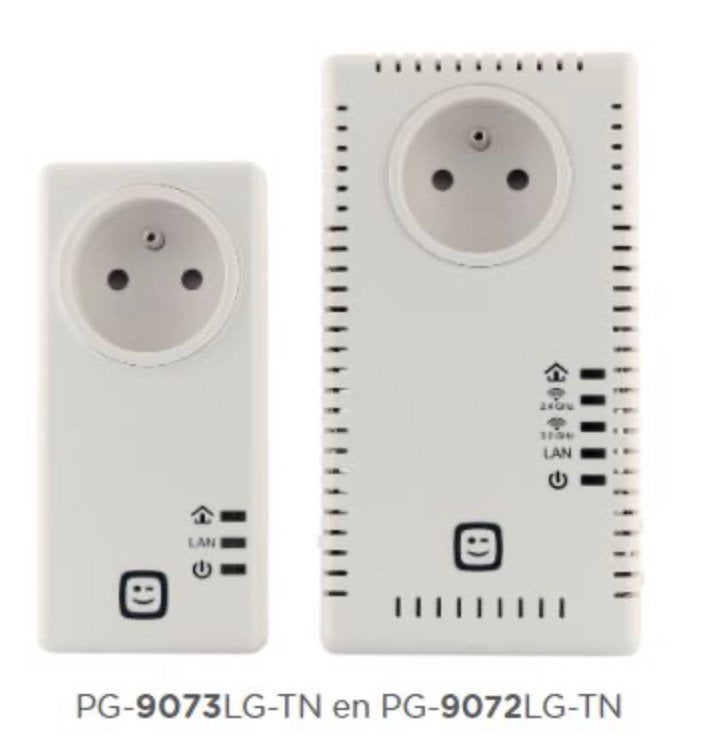 Powerline Wi-Fi PG-9073LG-TN + PG-9072LG-TN, Informatique & Logiciels, Enlèvement ou Envoi, Comme neuf