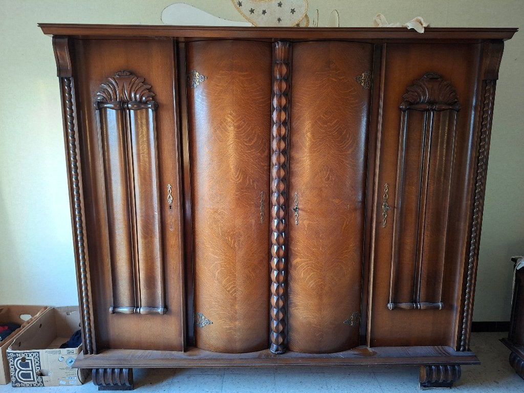 GRATIS gedemonteerde kleerkast +/- 220 x 65 x 190 cm, Huis en Inrichting, Ophalen, Gebruikt, Met lade(s), 200 cm of meer