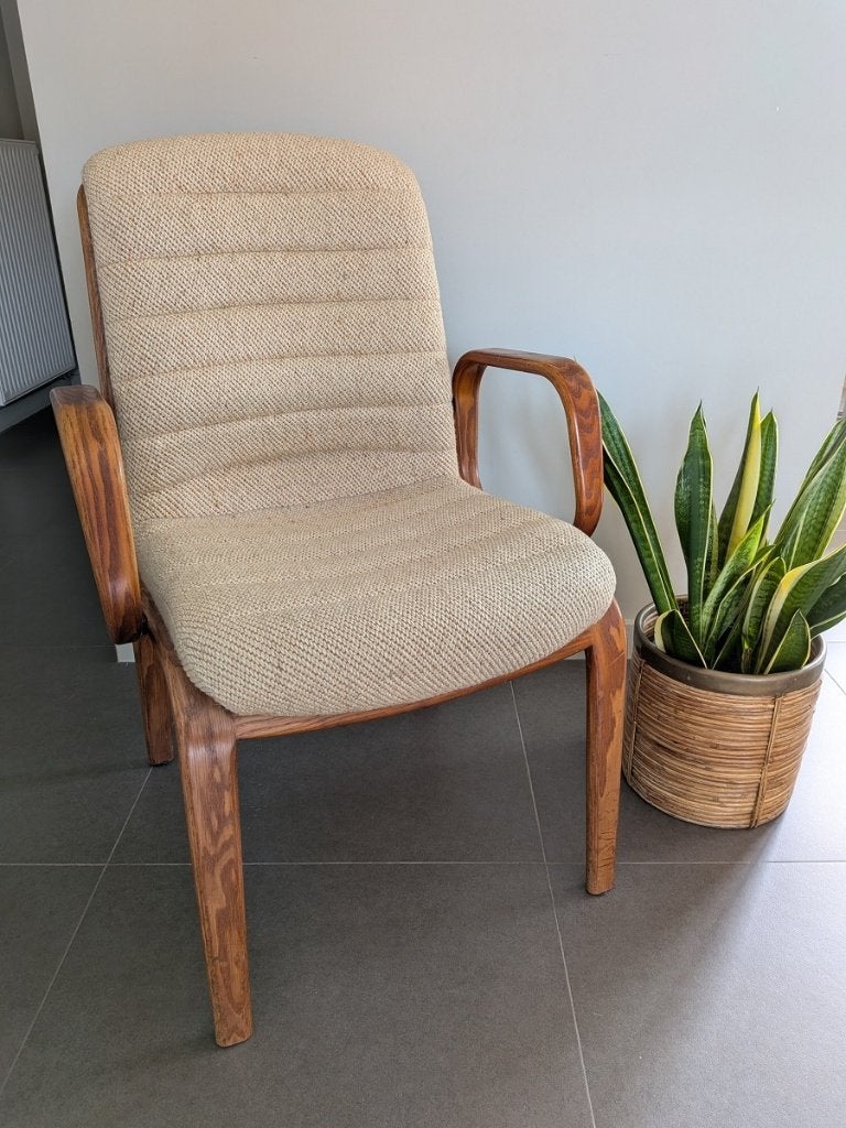 Fauteuil Albert Stoll vintage pour Giroflex, Enlèvement, Utilisé, Bois