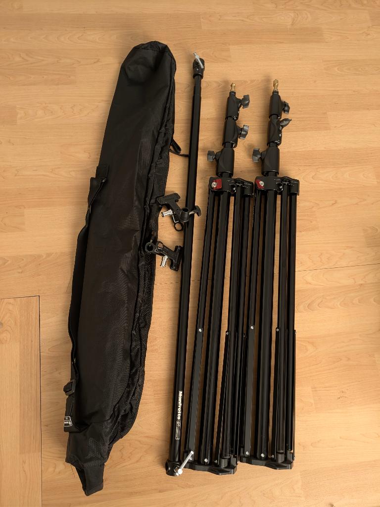 studio Manfrotto kit de fond, TV, Hi-fi & Vidéo, Enlèvement, Comme neuf, Arrière-plan