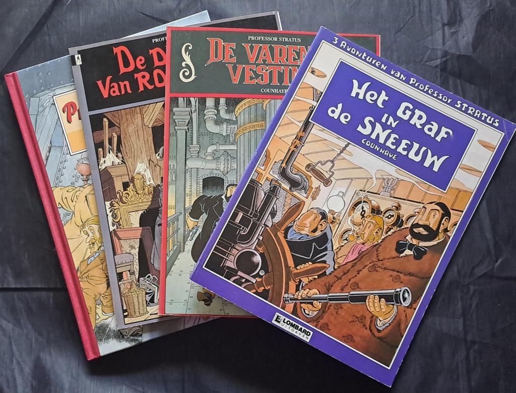 Volledige reeks De Avonturen van Professor Stratus + extra, Boeken, Stripverhalen, Ophalen of Verzenden