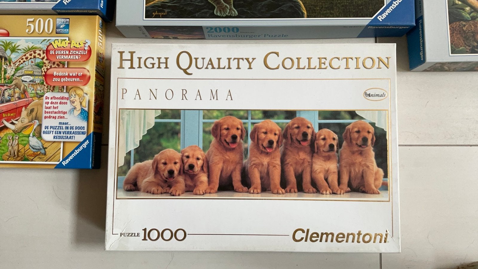 Mooie puzzel honden, Ophalen, 500 t/m 1500 stukjes, Zo goed als nieuw, Legpuzzel