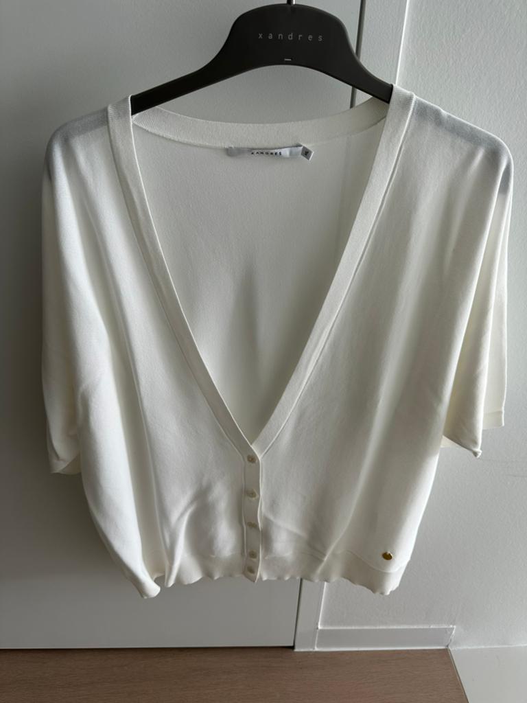 Gilet xandres, Kleding | Dames, Truien en Vesten, Ophalen of Verzenden, Zo goed als nieuw, Maat 46/48 (XL) of groter, Wit