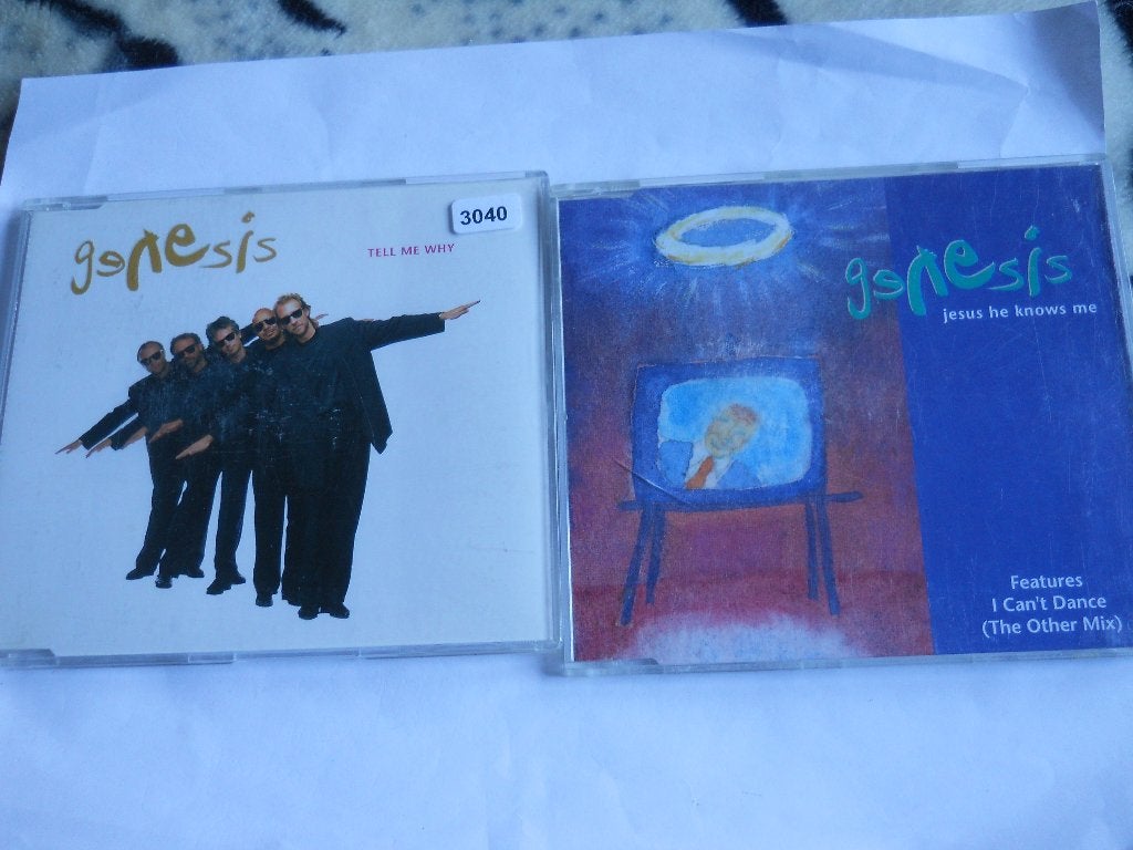 2 MAXI CD SINGLES  - GENESIS, Ophalen of Verzenden, Zo goed als nieuw, Pop