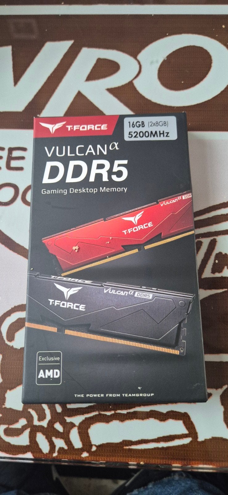 Tforce vulcan 16Gb DDR5 5200Mhz, Ophalen of Verzenden, Desktop, DDR5, 16 GB