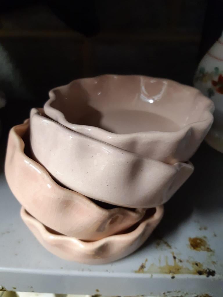 Lot : 4 moules à tartelettes - faïence, Huis en Inrichting, Keuken | Servies, Ophalen of Verzenden