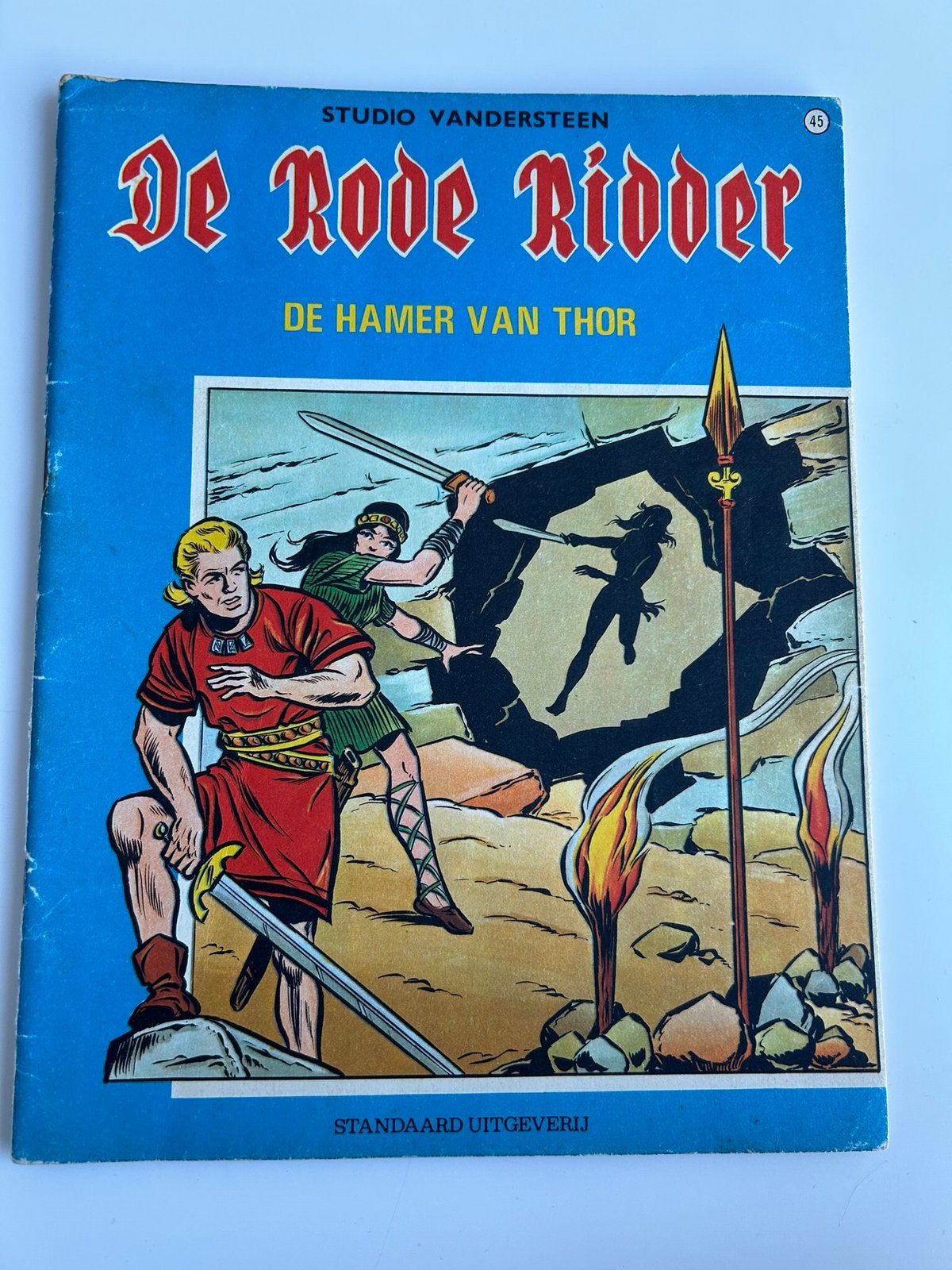 De Rode Ridder 45 De Hamer Van Thor 1ste druk 1970, Enlèvement ou Envoi, Utilisé