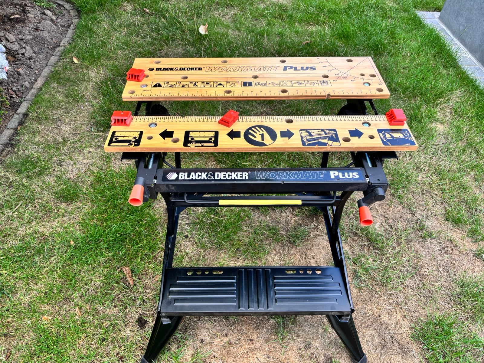 Workmate Plus Black & Decker, Bricolage & Construction, Établis, Enlèvement, Comme neuf, 70 à 120 cm, Rabattable
