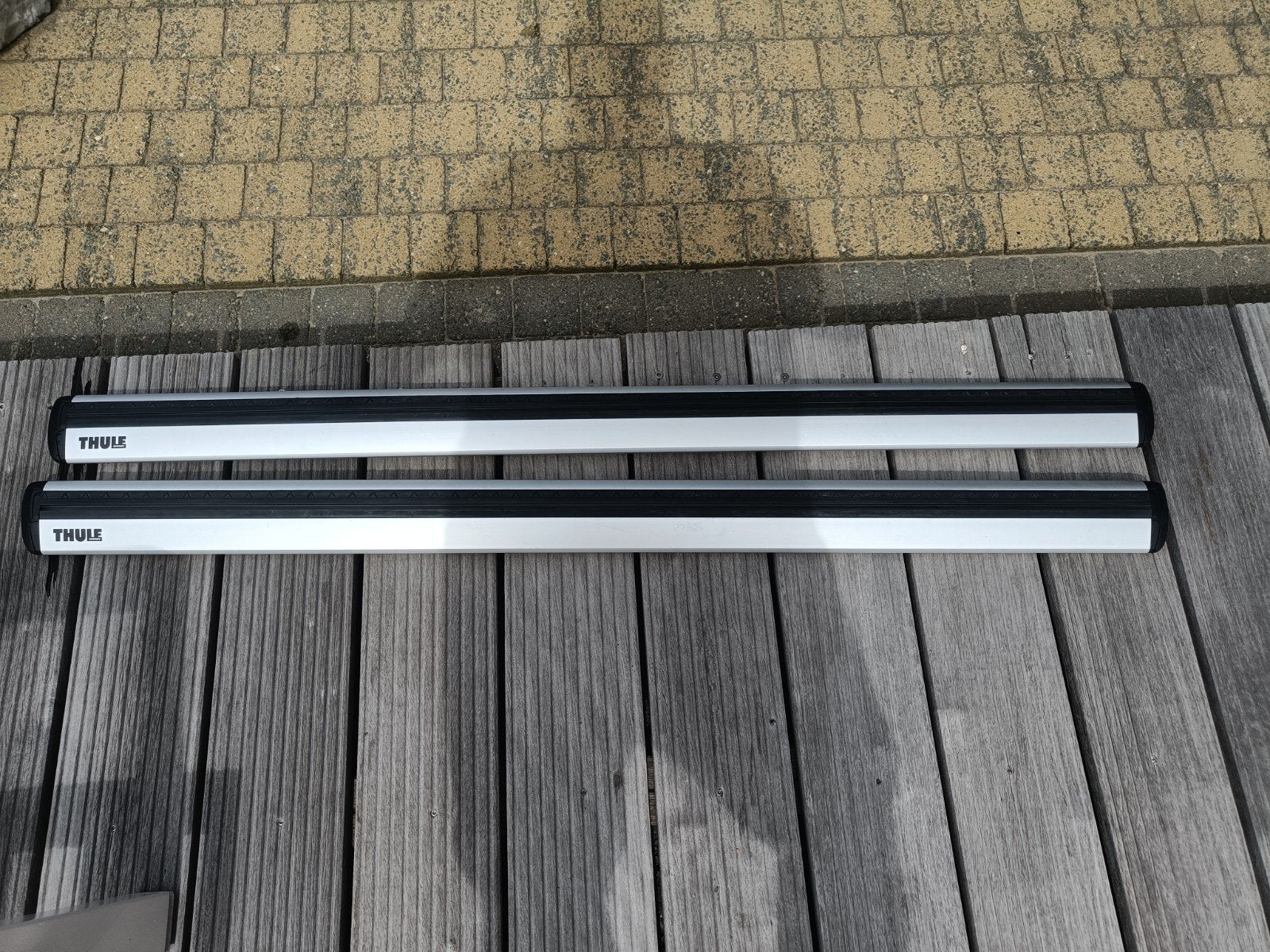 Thule wingbar evo 118 aluminium staven, Auto diversen, Dakdragers, Ophalen of Verzenden