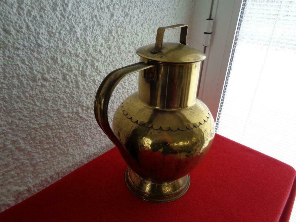 Grande cruche dorée. Vintage, Enlèvement ou Envoi