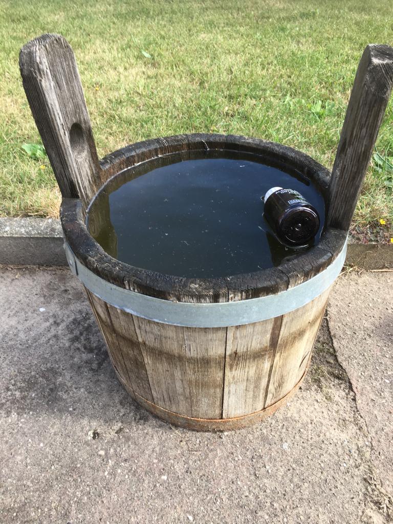 Houten emmer, Huis en Inrichting, Ophalen, Gebruikt