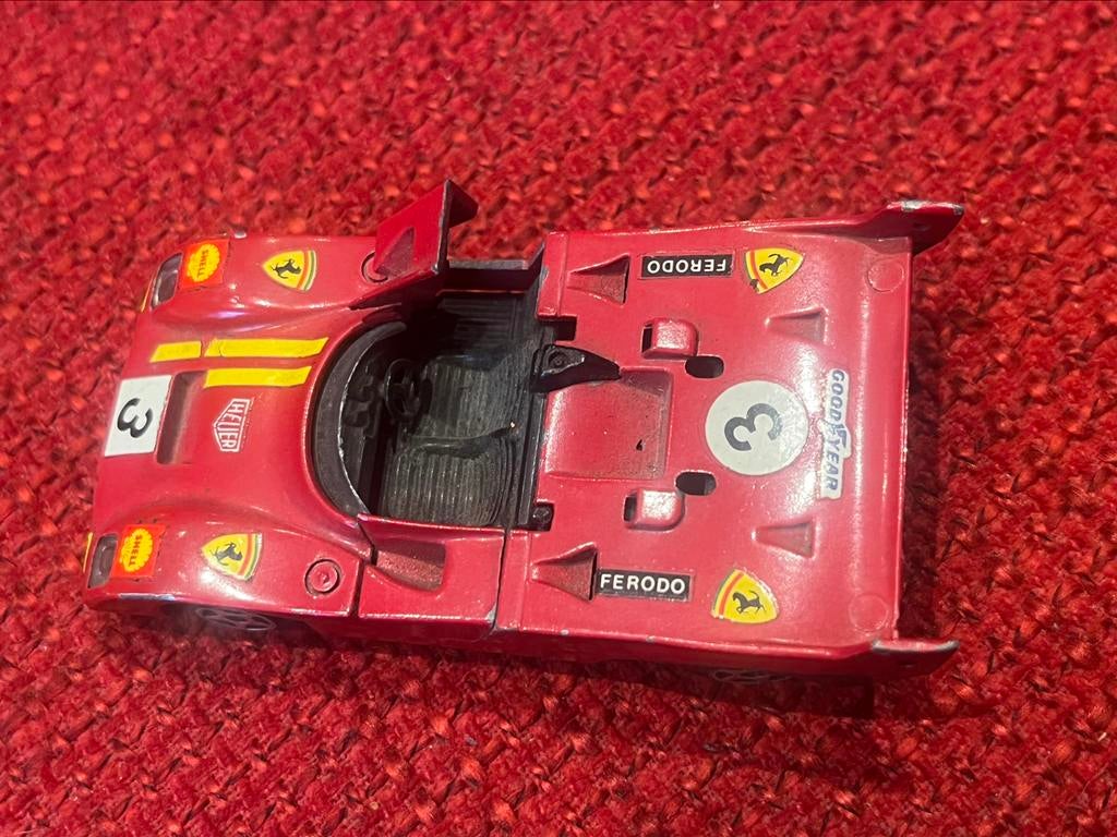 Vintage 1:43 model Ferrari 008 - Norev Jet Car 1973, Ophalen, Zo goed als nieuw, Norev