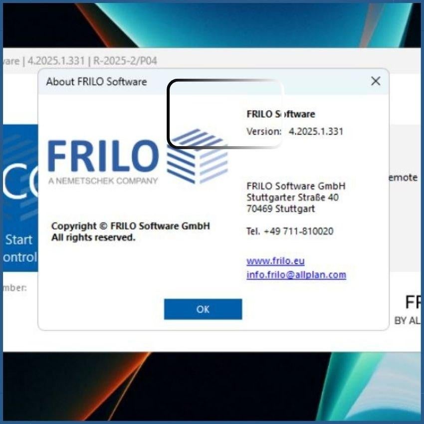 Nemetschek FRILO 2025.2 -voor structurele analyse en ontwerp, Informatique & Logiciels, Logiciel d'Édition, Neuf, Windows, Enlèvement