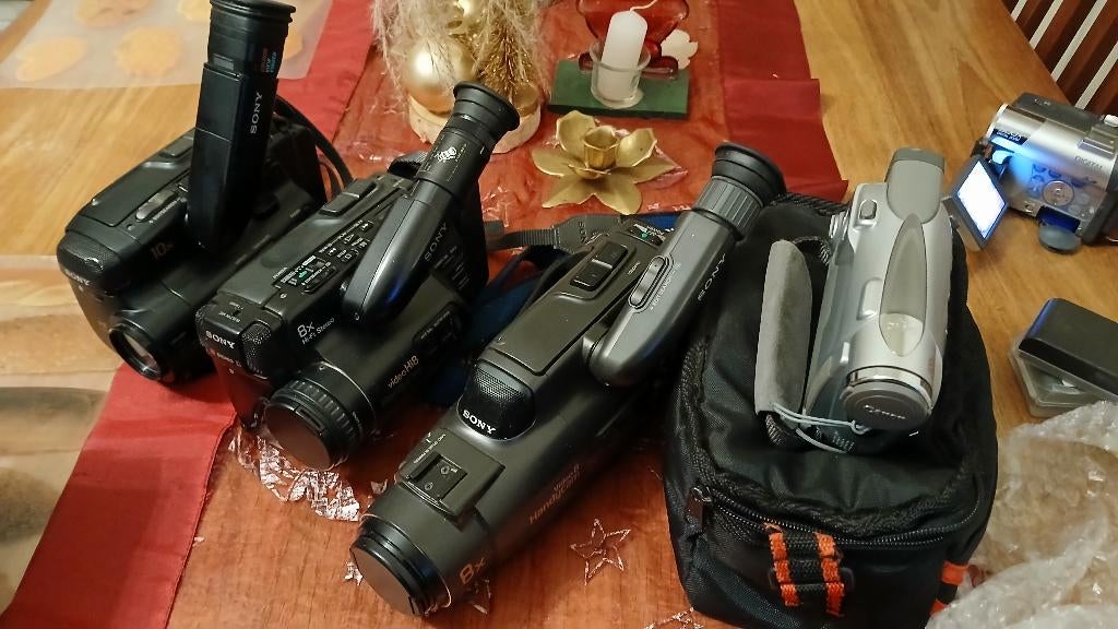 Meerdere video8 mini dv-camera's om Sony te controleren, Audio, Tv en Foto, 20x of meer, Ophalen of Verzenden, Camera, Sony