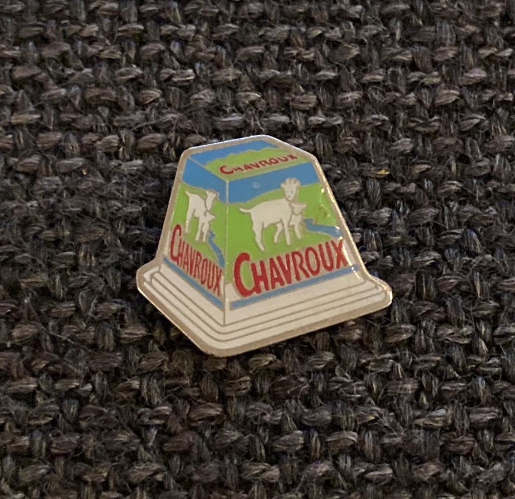 PIN - CHAVROUX - GEITENKAAS - KAAS - FROMAGE DE CHÈVRE, Envoi, Utilisé, Marque, Insigne ou Pin's