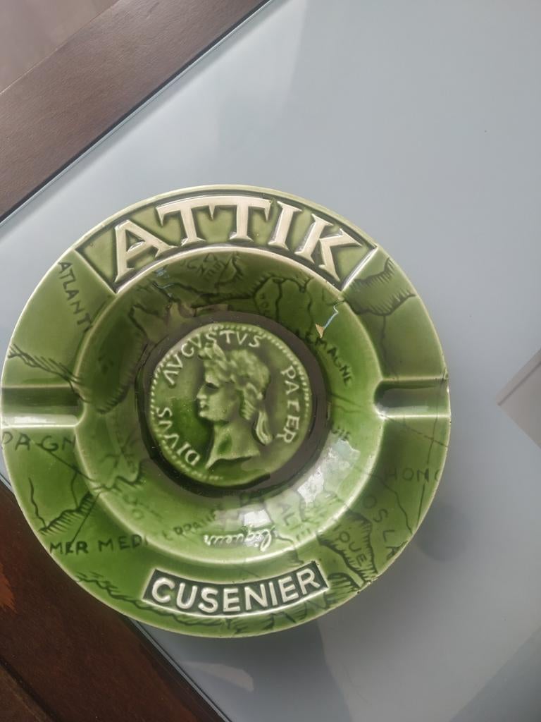 Cendrier publicitaire attik cusenier  PROCERAM AUBAGNE, Enlèvement ou Envoi, Comme neuf, Cendrier