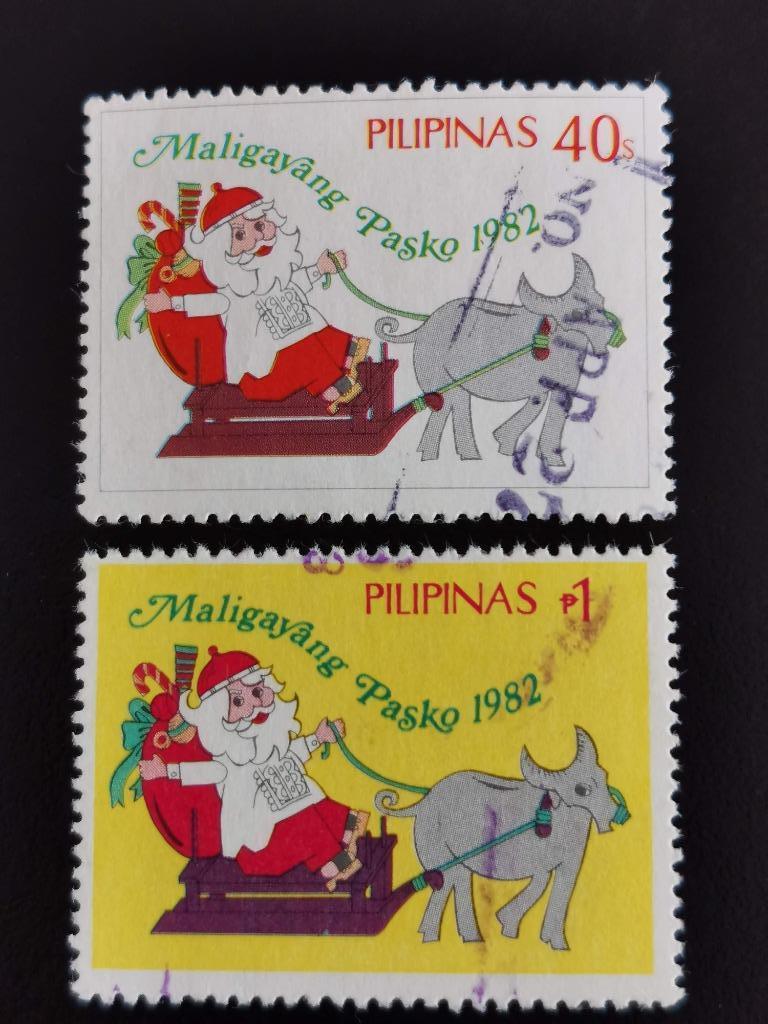 Filippijnen 1982 - Kerstmis - kerstman, Ophalen of Verzenden, Gestempeld, Zuidoost-Azië