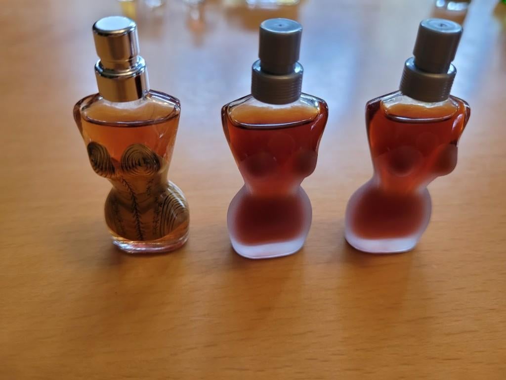 lot de 3 parfums miniatures JP Gauthier, Enlèvement ou Envoi, Comme neuf, Miniature, Plein