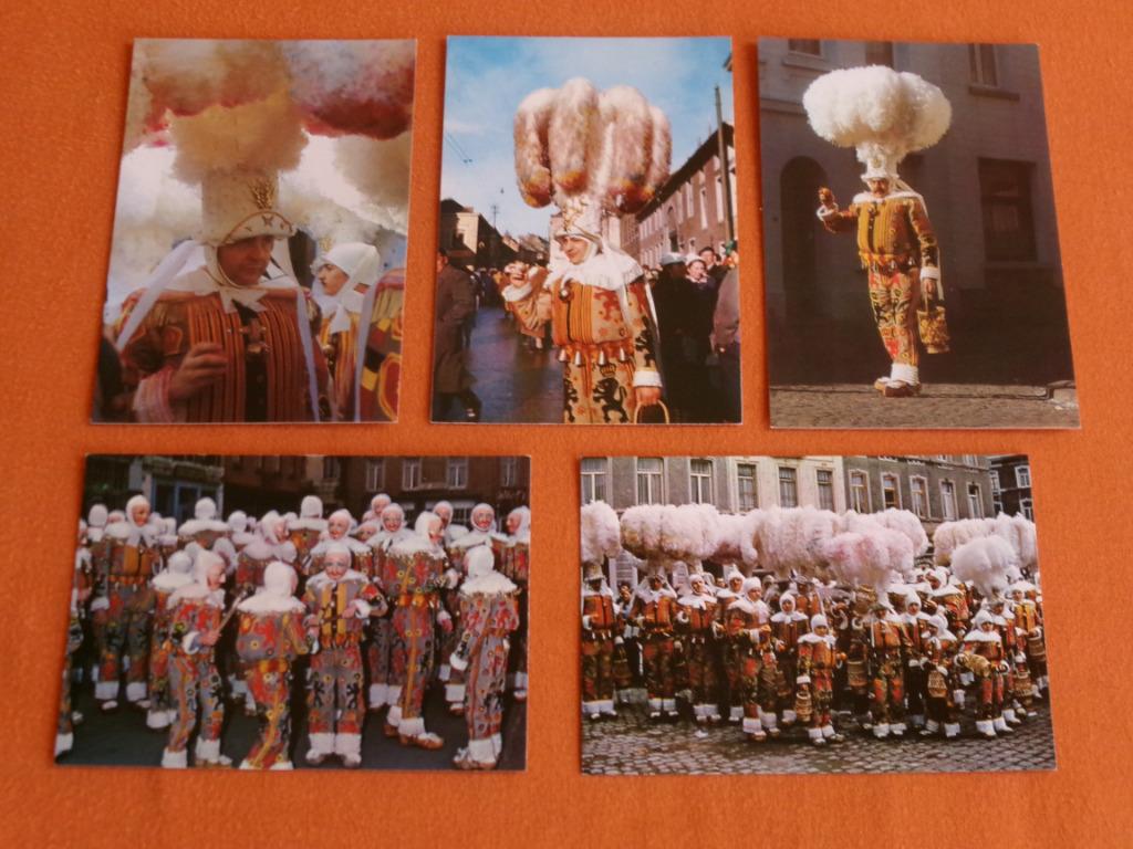 5 CARTES POSTALES * CARNAVAL DE BINCHE *, Enlèvement ou Envoi, 1980 à nos jours, Non affranchie, Hainaut